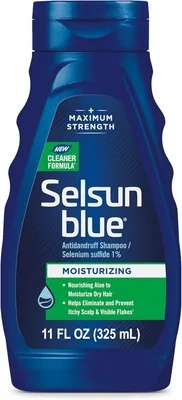 Selsun Blue Shampoo, 1% Selenium Sulfide Anti-dandruff, Aloe, 11 fl. oz. - 43% Off