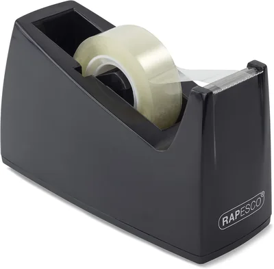 Dispenser de ruban Rapesco RPDT30BK 300 avec noyau de 25 mm, ruban adhésif non inclus, noir - Meilleur prix