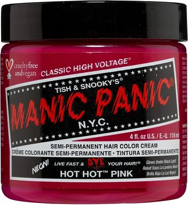 MANIC PANIC Semi-Permanent Haarfärg Cream - Hot Hot Pink 118 ml Best Price