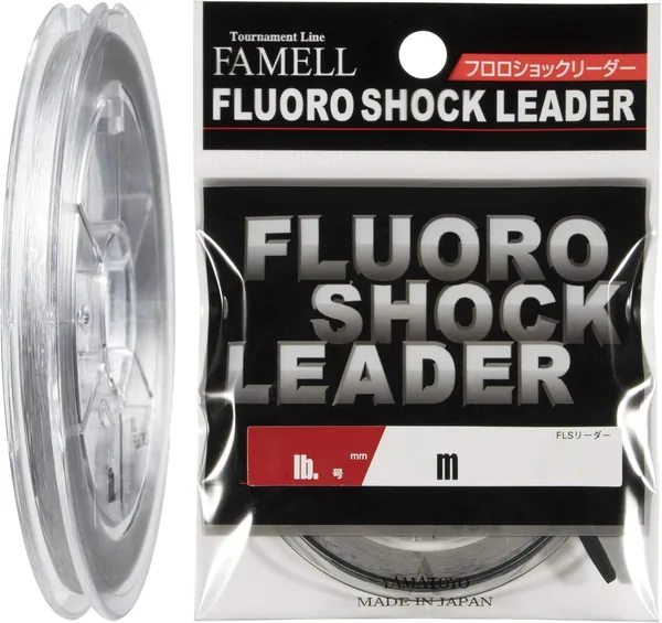 Yamatoyo Fluoro Shock Leader Soft Type Low Elasticity and High Sensitivity Design Compact Size All-Purpose