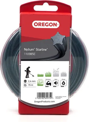 Oregon Trimmare Wire med Stjärnformig Profil, 5 Snikedge för Riktiga Tagar, Profesionell Nylon