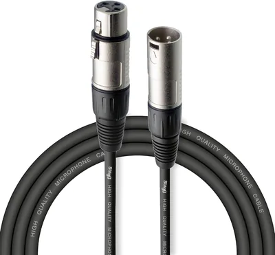 Câble de microphone Stagg SMC3 XLR Mascul à Féminin 3 m, Noir | Câble Microphone 3m