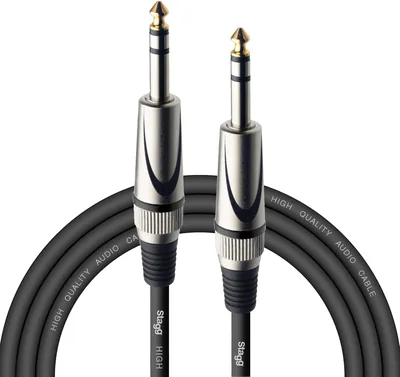 Câble Jack-Jack Stagg SAC3PS DL 3m Deluxe | Câble Guitare 3m Noir