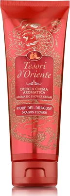 Tesori d'Oriente - Crema Doccia Fiore di Drago e Pitaya, con Note di Fiori Bianchi, Pulisce Delicatamente la Pelle per un Profondo