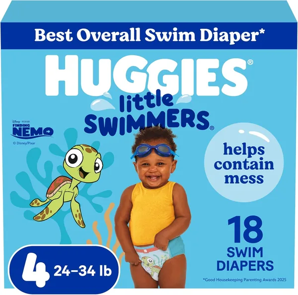 Huggies Swim Diapers Size 4 Medium 18 ct
