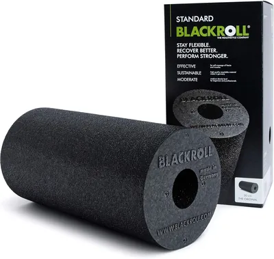 BLACKROLL® Standard Faszienrolle Original (30 x 15 cm), Fitnessrolle für Selbstmassage von Rücken und Beinen