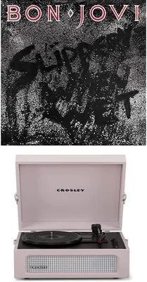 Crosley Voyager Turntable & Bon Jovi Vinyl Bundle - Best Deal