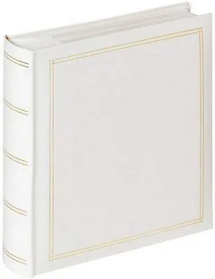 Walther Design Fotalbum White 200 Fotos 10x15cm Notisbok Faux Leather Med Embossing, Monza ME-138-W - Spar 32%