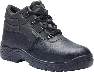 Chaussures de sécurité Blackrock SF02 Pro Chukka avec embout en acier, cuir noir (mixte)