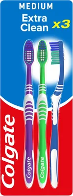 Colgate Extra Medium Toothbrush Pack of 3 Best Deal