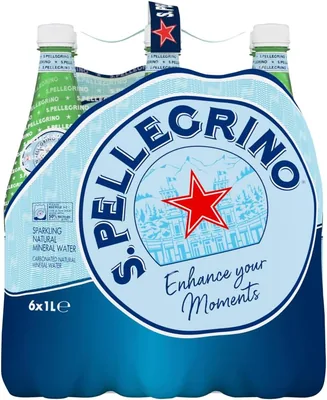 San Pellegrino Sparkling Water 6x1L - 15% Off