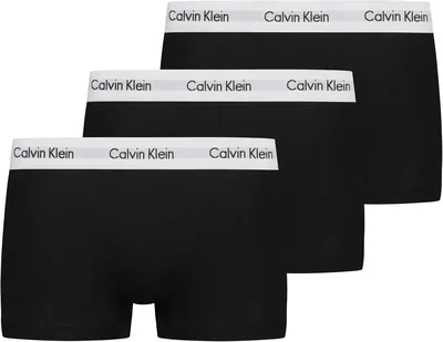 Calvin Klein Uomo Boxer Corti, Mutandine a Vita Alta di Cotone di Alta Qualità per Uomini con Parte Elastica, Colore Elastico
