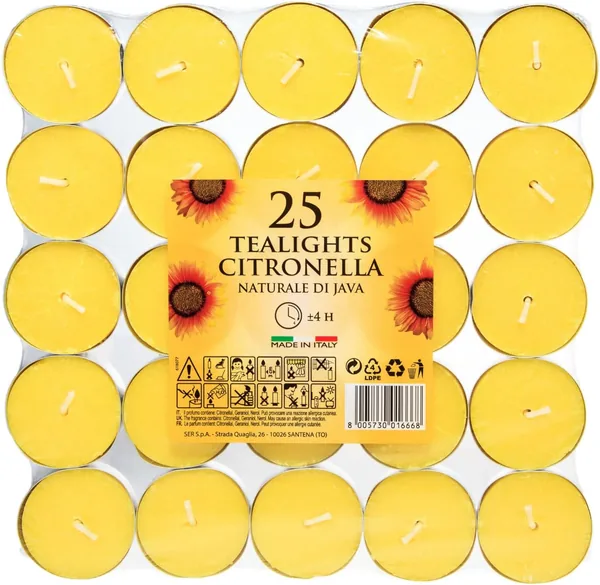 Prices's Candles Citronella Scented Tealights Pack of 25