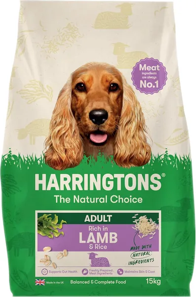 Harringtons Complete Dry Adult Dog Food Lamb & Rice 15kg - Made with All Natural Ingredients