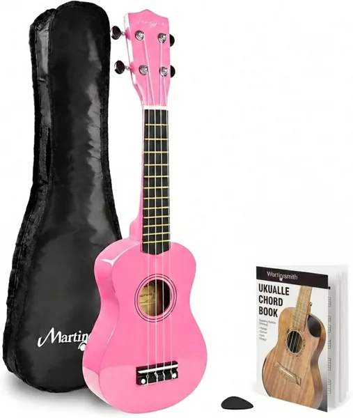 Ukulele Martin Smith UK-212-PNK-A Soprano Descuento 21% Off