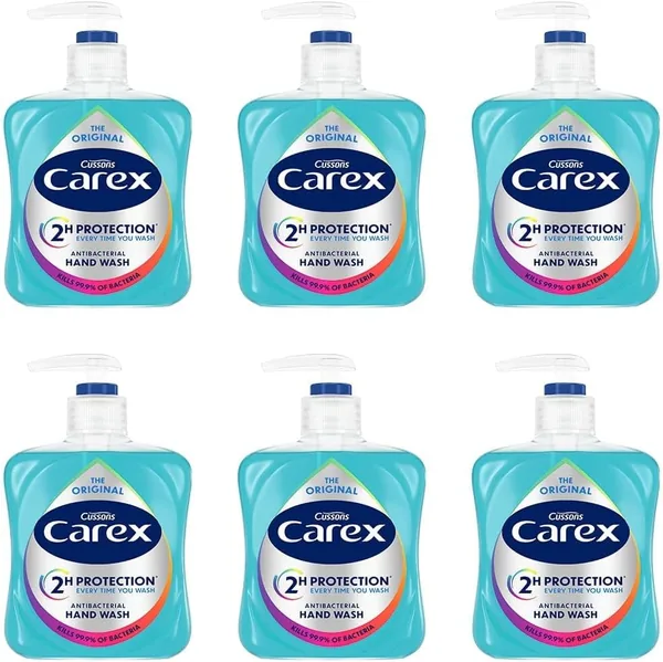 Carex Original Antibacterial Hand Wash Pack of 6 x 250 ml