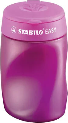 Stabilo EASYsharpener 3 en 1 Ergonomique - Affûte-crayon avec Réservoir pour Crayons à Papier | Affûte-crayon Singulier