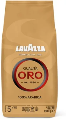 Lavazza Qualità Oro, Café en Grano Natural, Ideal para Máquina de Espresso, con Notas Aromáticas de Frutas y Flores, 100% Ara
