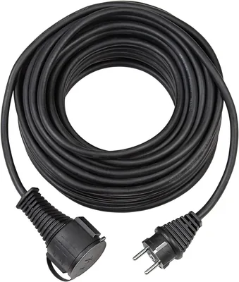 Brennenstuhl 1161420 Rubber Extension Kabel, Schwarz, 5 m Best Deal