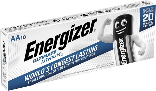 Energizer Ultimate Lithium AA Batteries (10 Pack)