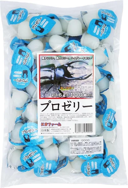 KB Farm Pro Jelly (16g, 100 pieces) High Protein for Rhinoceros Beetle and Stag Beetle