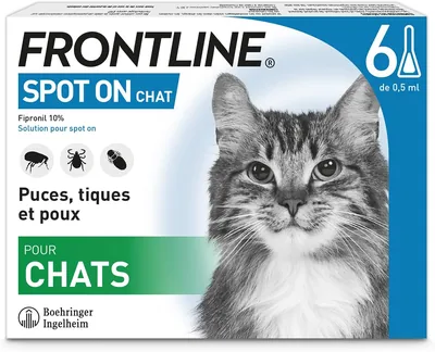 Pipettes Frontline Spot-On pour Chat 6, meilleure offre