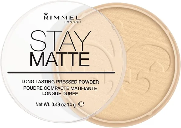 Rimmel Stay Matte Puder Matujący, 001 Transparentny, 14g - Najlepsza Cena