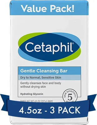 Cetaphil Gentle Cleansing Bar 4.5 oz (Pack of 3) - Best Deal