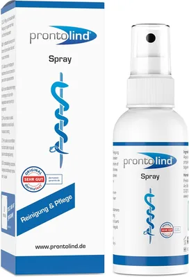 Prontolind Spray voor antibacteriële reiniging en zorg van piercings, tunnels, plugs en lichaamsmodificatie