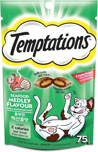 Temptation Seafood Mix Cat Treats 75g
