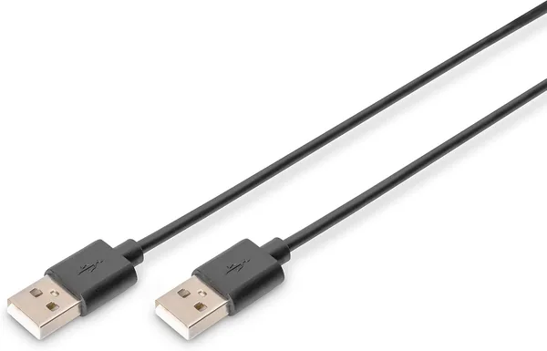 Câble USB DIGITUS 2m USB-A vers Type A 480 Mbps - Noir