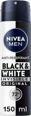 NIVEA MEN Black & White Invisible Anti-perspirant Spray 20% Off