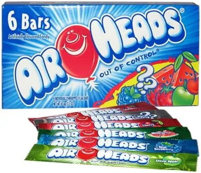 Airheads Assorted Flavors Bars Theatre Box 93.5g