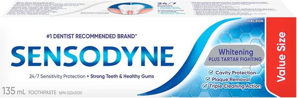 Sensodyne Whitening & Tartar toothpaste