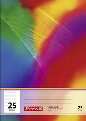 Brunnen 104492511 Übungsblock (A4, 16 Blatt, liniert, Rand, Lineatur 25) - Packung 10, 7% Rabatt