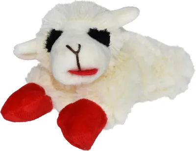 Multipet Lamb Chop Dog Plush Toy - Squeaky Toy for All Dogs - Extra Soft Plush - Stuffed Animal Dog 