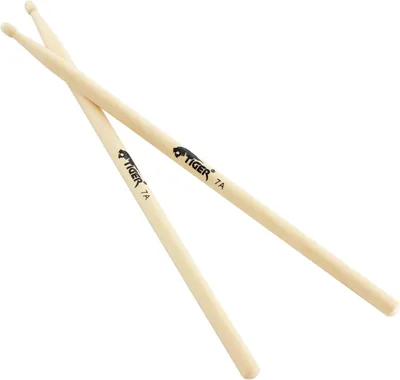 Tiger 7A Maple Drumsticks with Wooden Tips