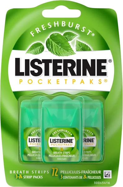 Listerine Fresh Burst PocketPaks Breath Strips - Travel Size