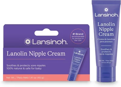 Crema Lanolina HPA Lansinoh para el Pezón, 40 ml, Natural, Alivia y Protege Pezones Agrietados, Multicolor (35% Off)