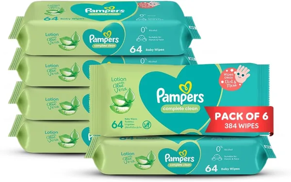 Pampers Complete Clean Baby Wipes - 384 Wipes, 22% Off