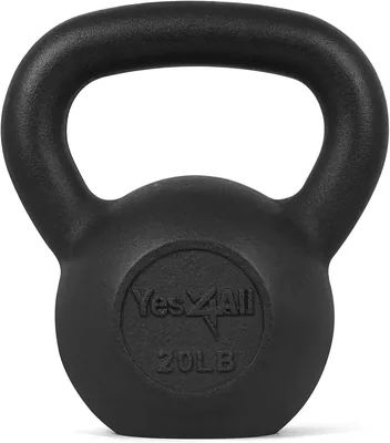 Yes4All Cast Iron Kettlebell 5-50 lbs