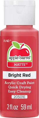 Apple Barrel Acrylic Paint 2 oz Bright Red
