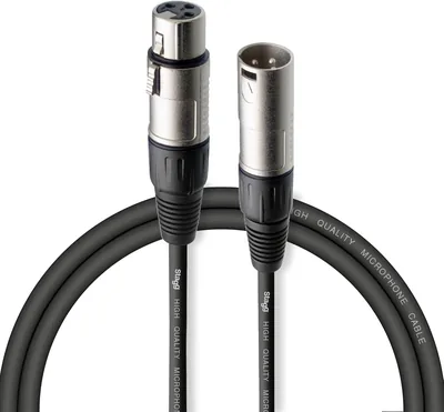 Câble XLR à XLR Stagg, 3 broches mâle/femelle pour microphone, système PA, mixeur audio, moniteurs studio (14% de réduction)