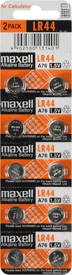Maxell LR44 1.5V Alkaline Batteries - Pack of 10 (9% Off)