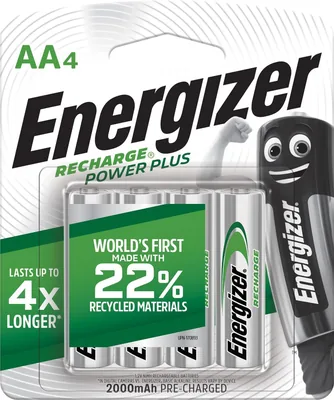Energizer 2000mAh AA Rechargeable Battery Set