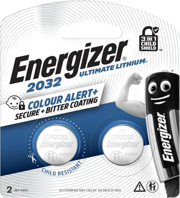 Energizer Ultimate Lithium CR2032 Coin Batteries 3-in-1 Child Shield (Pack of 2) Best Deal