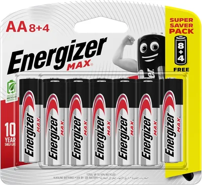Energizer Max Alkaline AA Batteries 22% Off