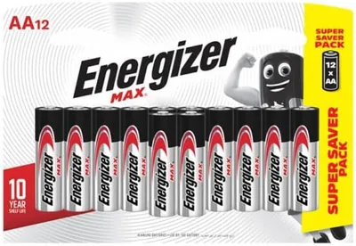 Energizer Max AA Alkaline Batteries 12-Pack