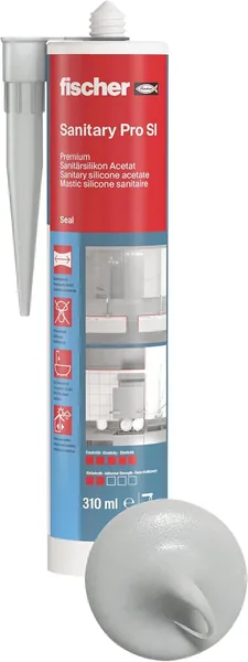 fischer Premium Sanitary Silicone for Sealing/Grouting