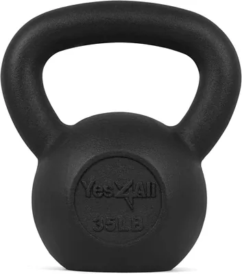 Yes4All Cast Iron Kettlebell 5-50 lbs
